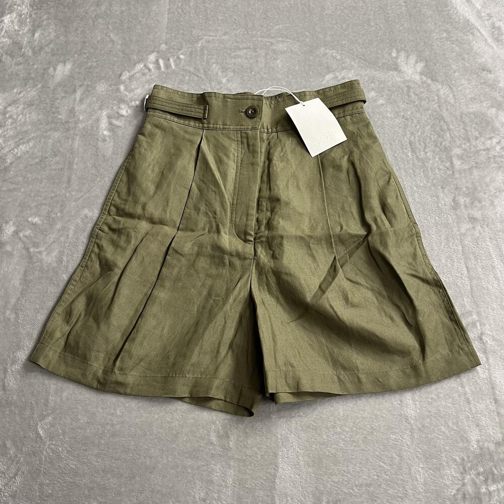 COS Olive Green Women's Cargo Shorts